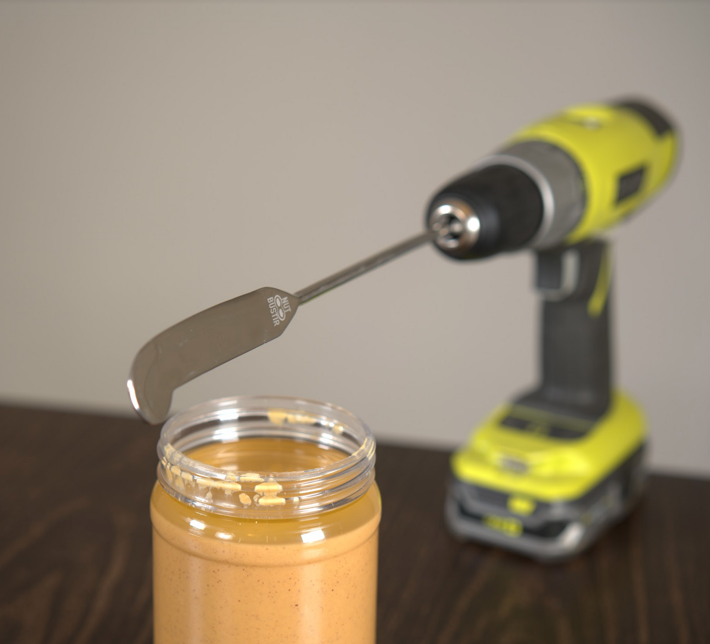 EZPB Natural Peanut Butter Stirrer - fits multiple size jars